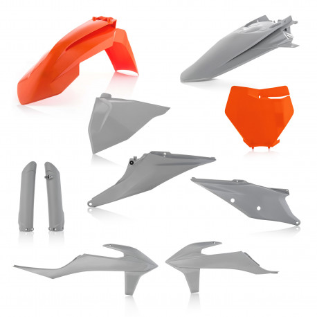 Full Kit Plastique KTM SX/SXF 19-22 - Orange/Gris