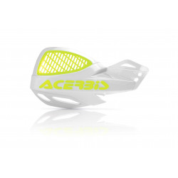 VENTED UNIKO HANDGUARDS - WHITE/FLUO YELLOW