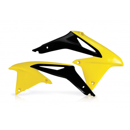 RADIATOR SCOOPS SUZUKI RMZ 450 08-17 - YELLOW/BLACK