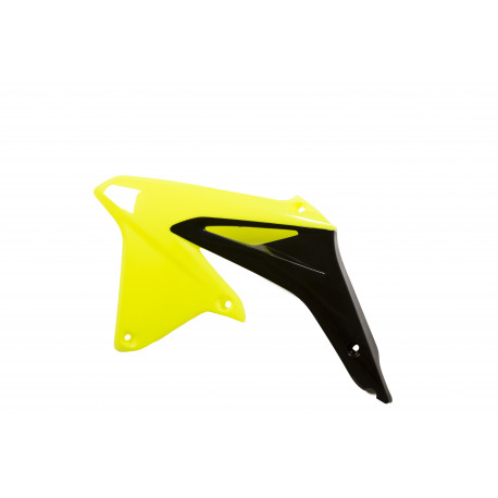 Ouies de radiateurs Suzuki RMZ450 08-17 - Jaune Fluo/Noir