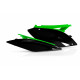 Plaques Latérales Kawasaki KXF250 09-12 + 450 09-11 - Noir/Vert
