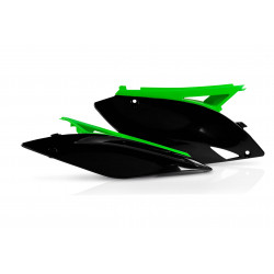 Plaques Latérales Kawasaki KXF250 09-12 + 450 09-11 - Noir/Vert