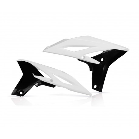Ouies de radiateurs Yamaha YZF250 10-13 - Blanc/Noir