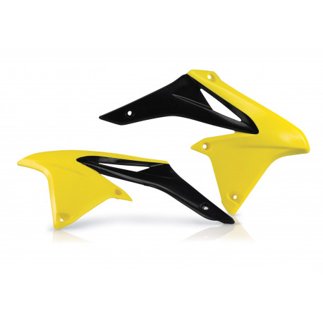 RADIATOR SCOOPS SUZUKI RMZ250 10/18 - YELLOW/BLACK