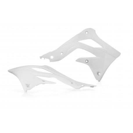 Ouies de radiateurs Kawasaki KXF450 12-15 + 250 13-16 - Blanc