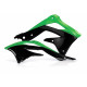 RADIATOR SCOOPS KAWASAKI KXF450 12-15 + 250 13-16 - GREEN/BLACK