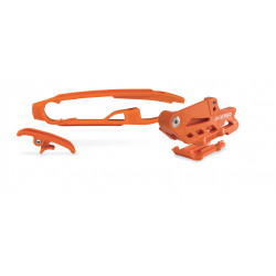 SET CHAIN GUIDE + CHAIN SLIDER KTM SX-SXF 11-15 + HVA TE-TC-FE-FC 14-16 - ORANGE