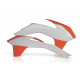 Ouies de radiateurs KTM EXC/EXCF 14-16 + SX/SXF 13-15 - Orange 2016/Blanc