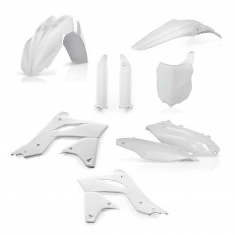 FULL PLASTIC KIT KAWASAKI KXF250 13-16 - WHITE