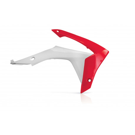 Ouies de radiateurs Honda CRF450 13-16 + 250 14-17 - Rouge/Blanc
