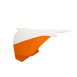 Plastique Boite à Air KTM SX 85 13-17 (ONLY LEFT SIDE) - Orange/Blanc