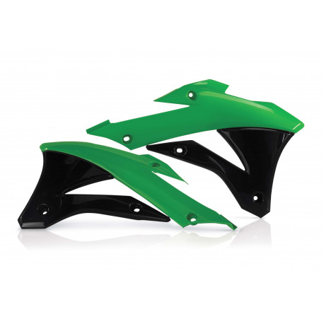 RADIATOR SCOOPS KAWASAKI KX 85/100 14-23 - GREEN/BLACK