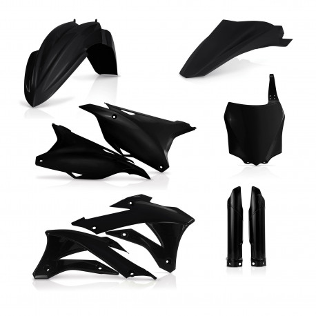 FULL PLASTIC KIT KAWASAKI 85/100 14-23 - BLACK