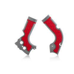 Protection Cadre X-Grip Honda CRF250 14/17 + 450 13/16 - Gris/Rouge