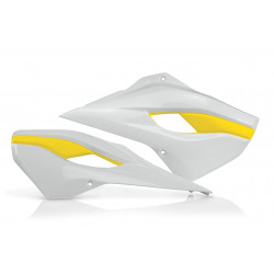 RADIATOR SCOOPS HVA TC125 14-15 + TC250 14-16 + FC 14-15 + TE/FE 14-16 - WHITE/YELLOW