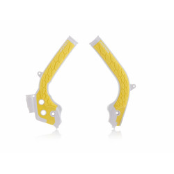 X-GRIP FRAME PROTECTOR KTM SX-SXF 16/18 + EXC-EXCF 17/19 + HVA FC-TC 16/18 + FE-TE 16/19 - WHITE/YELLOW