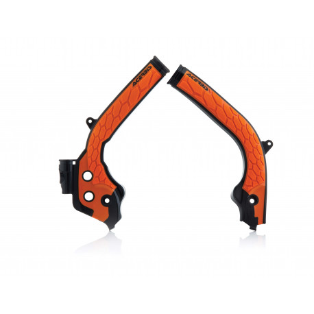 X-GRIP FRAME PROTECTOR KTM SX-SXF 16/18 + EXC-EXCF 17/19 + HVA FC-TC 16/18 + FE-TE 16/19 - BLACK/ORANGE