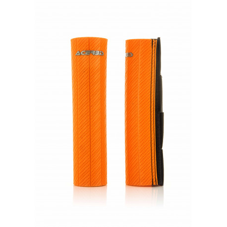 Protection Fourche avec Velcro - Caoutchouc Épais - 47-48 MM - Orange