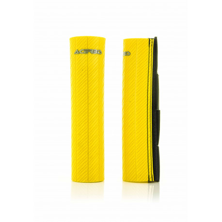 Protection Fourche avec Velcro - Caoutchouc Épais - 47-48 MM - Jaune