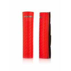 Protection Fourche avec Velcro - Caoutchouc Épais - 47-48 MM - Rouge