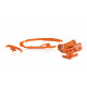 SET CHAIN GUIDE + CHAIN SLIDER HVA TC/FC + KTM SX/SXF 16-22 + HVA TE-FE 16-23 + GASGAS 21-23 - ORANGE