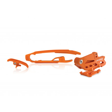 SET CHAIN GUIDE + CHAIN SLIDER HVA TC/FC + KTM SX/SXF 16-22 + HVA TE-FE 16-23 + GASGAS 21-23 - ORANGE