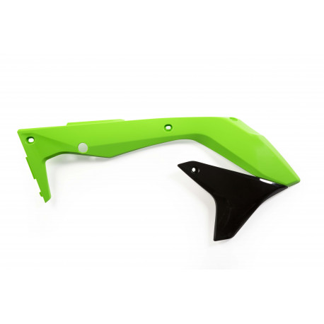 Ouies de radiateurs Kawasaki KXF450 16-18 - Vert/Noir