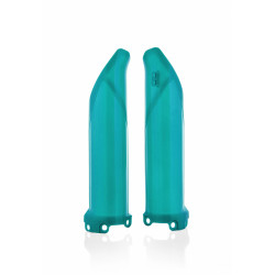 LOWER FORK COVER KAWASAKI KXF250 17-23 + KXF450 16-23 - TEAL GREEN