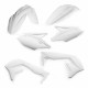 PLASTIC KIT KAWASAKI KXF450 16-18 - WHITE