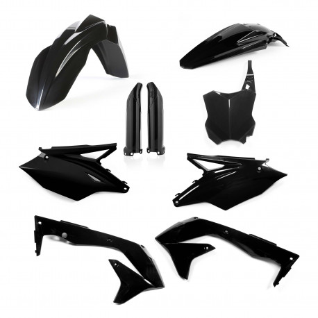 FULL PLASTIC KIT KAWASAKI KXF450 16-18 - BLACK