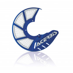 X-BRAKE FRONT DISC COVER VENTED - BLUE/WHITE