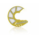 X-BRAKE FRONT DISC COVER VENTED - YELLOW/WHITE