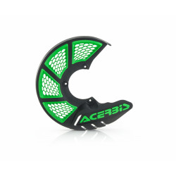 X-BRAKE FRONT DISC COVER VENTED - BLACK/GREEN