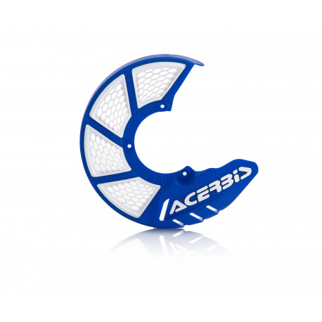 X-BRAKE FRONT DISC COVER VENTED SMALL 245MM - BLUE/WHITE
