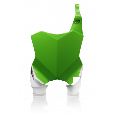 Plaque Avant RAPTOR Kawasaki KXF250 17-23 + KXF450 16-23 - Vert/Blanc