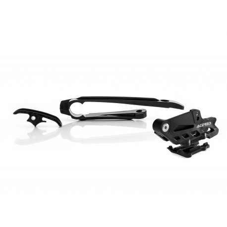 SET CHAIN GUIDE + CHAIN SLIDER KTM EXC/EXCF 17-23 - BLACK