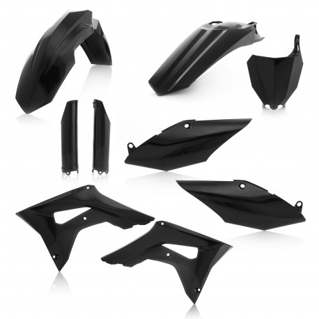 FULL PLASTIC KIT HONDA CRF450 17-18 + CRF250 2018 - BLACK