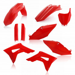 FULL PLASTIC KIT HONDA CRF450 17-18 + CRF250 2018 - RED