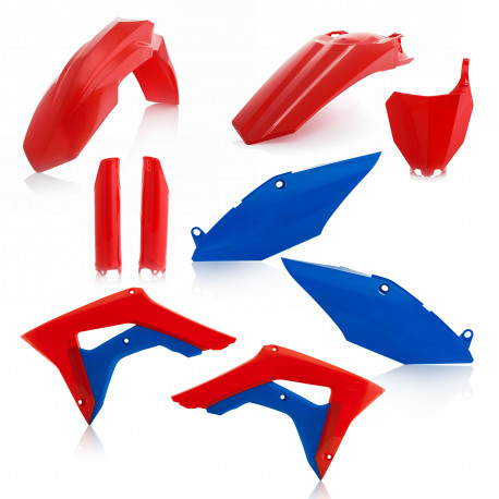 Full Kit Plastique Honda CRF450 17-18 + CRF250 2018 - Rouge/Bleu