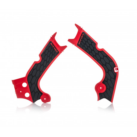 X-GRIP FRAME PROTECTOR HONDA CRF450 17-18 + CRF250 18-19 - RED/BLACK