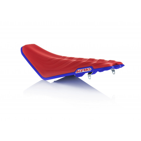 Selle Complète X-Seat - Souple - Honda CRF450 17-20 + CRF250 18-21 - Rouge/Bleu