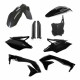 FULL PLASTIC KIT KAWASAKI KXF450 16-18 - BLACK