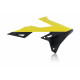 RADIATOR SCOOPS SUZUKI RMZ250 19-23 / RMZ 450 18-23 - YELLOW/BLACK