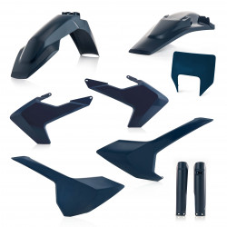 FULL PLASTIC KIT + HEADLIGHT PLASTIC HVA TE-FE 17/19 - BLUE