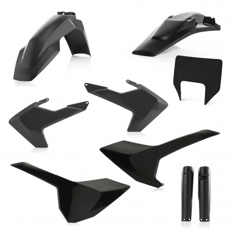 Full Kit Plastique + Plaque Phare HVA TE-FE 17/19 - Noir