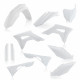 Full Kit Plastique Honda CRF450 19-20 + CRF250 19-21 / 7 pieces - Blanc