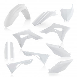 Full Kit Plastique Honda CRF450 19-20 + CRF250 19-21 / 7 pieces - Blanc