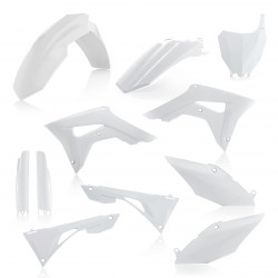 FULL PLASTIC KIT HONDA CRF450 19-20 + CRF250 19-21 / 7 PIECES - WHITE