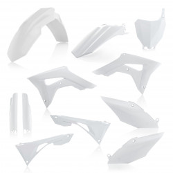 Full Kit Plastique Honda CRF450 19-20 + CRF250 19-23 / 7 pieces = 0023615. - Blanc
