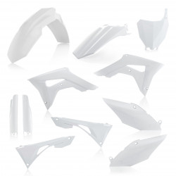 FULL PLASTIC KIT HONDA CRF450 19-20 + CRF250 19-23 / 7 PIECES = 0023615. - WHITE